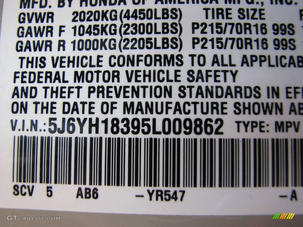 2005 Element LX - Cargo Khaki / Black/Gray photo #15