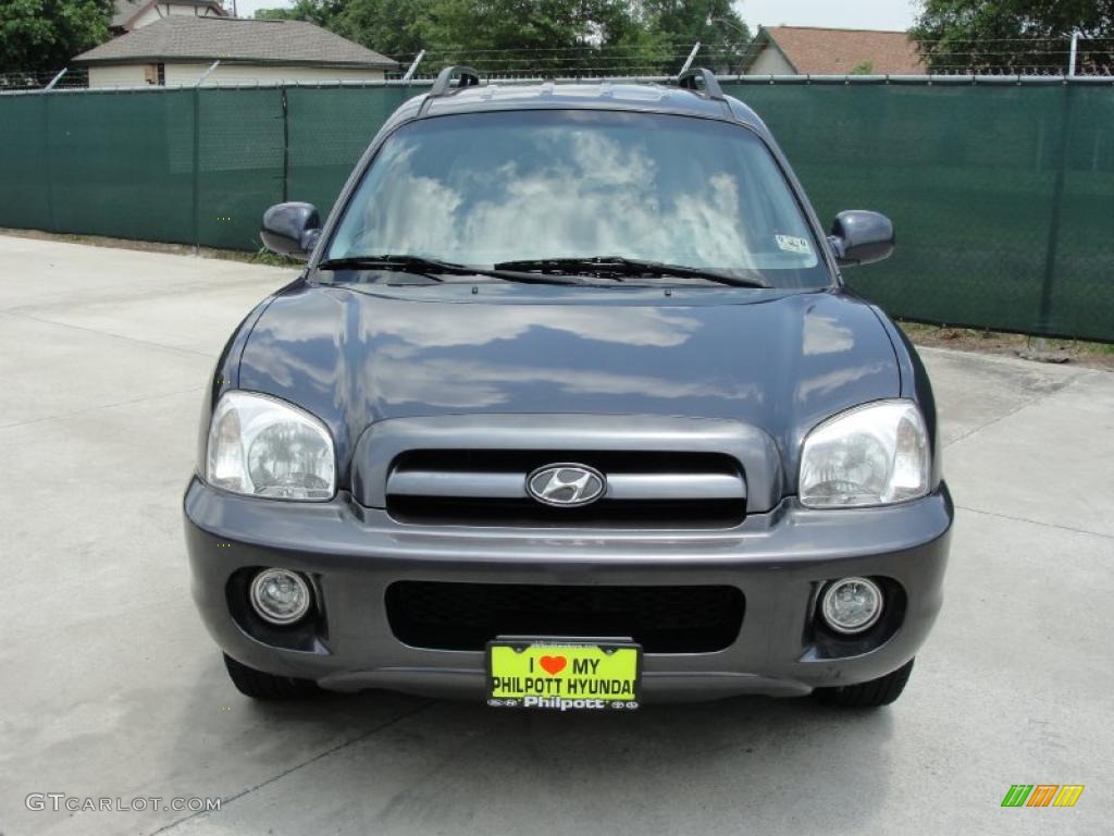 2005 Santa Fe LX 3.5 - Moonlit Blue / Gray photo #8