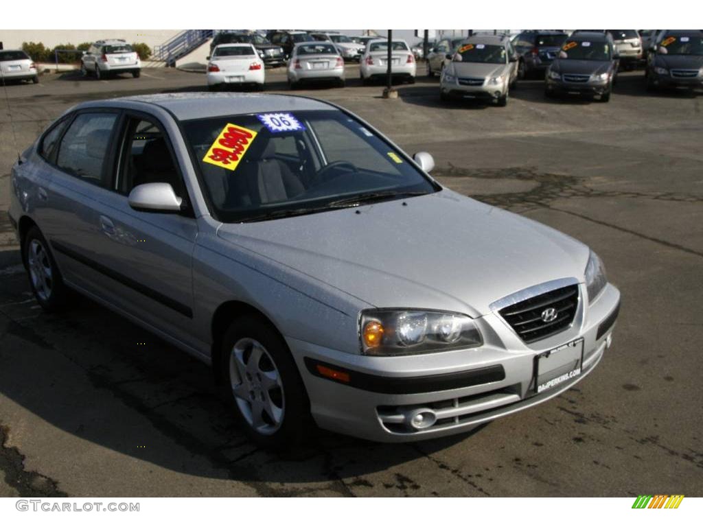 2006 Elantra GLS Hatchback - Sterling Silver / Gray photo #3