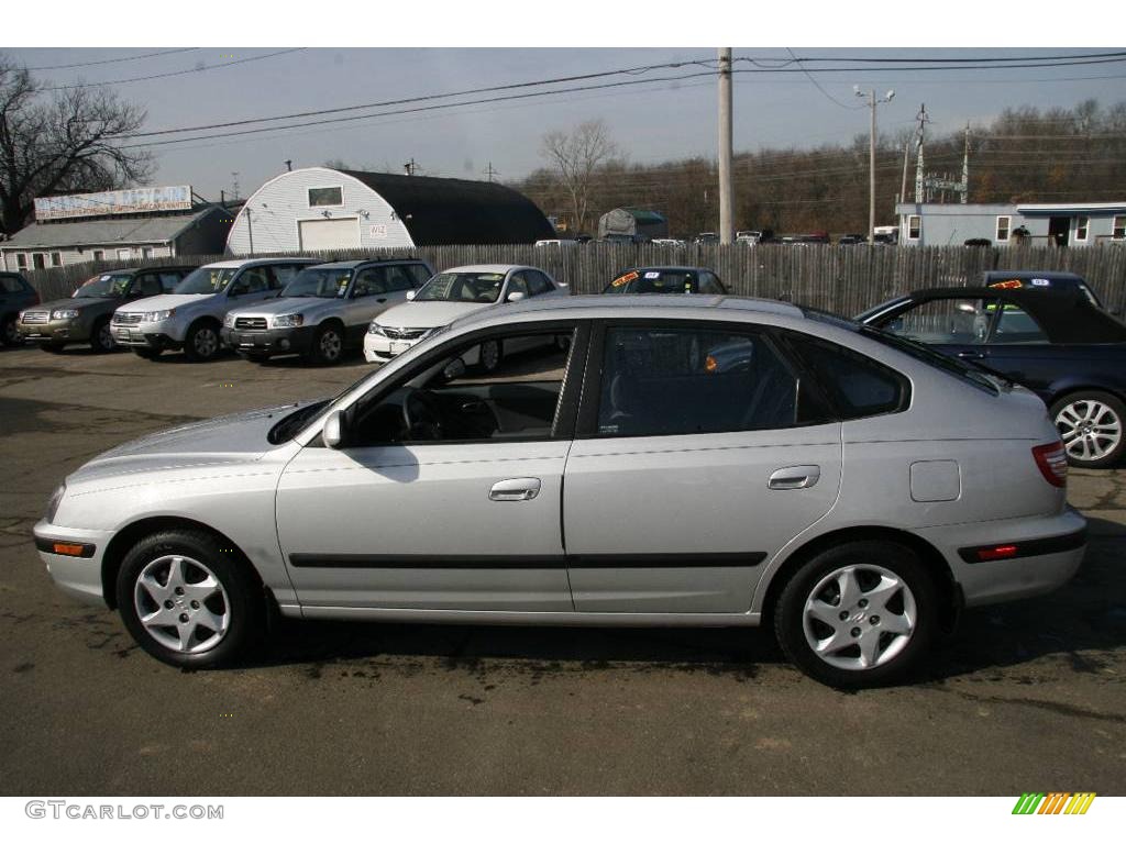 2006 Elantra GLS Hatchback - Sterling Silver / Gray photo #7