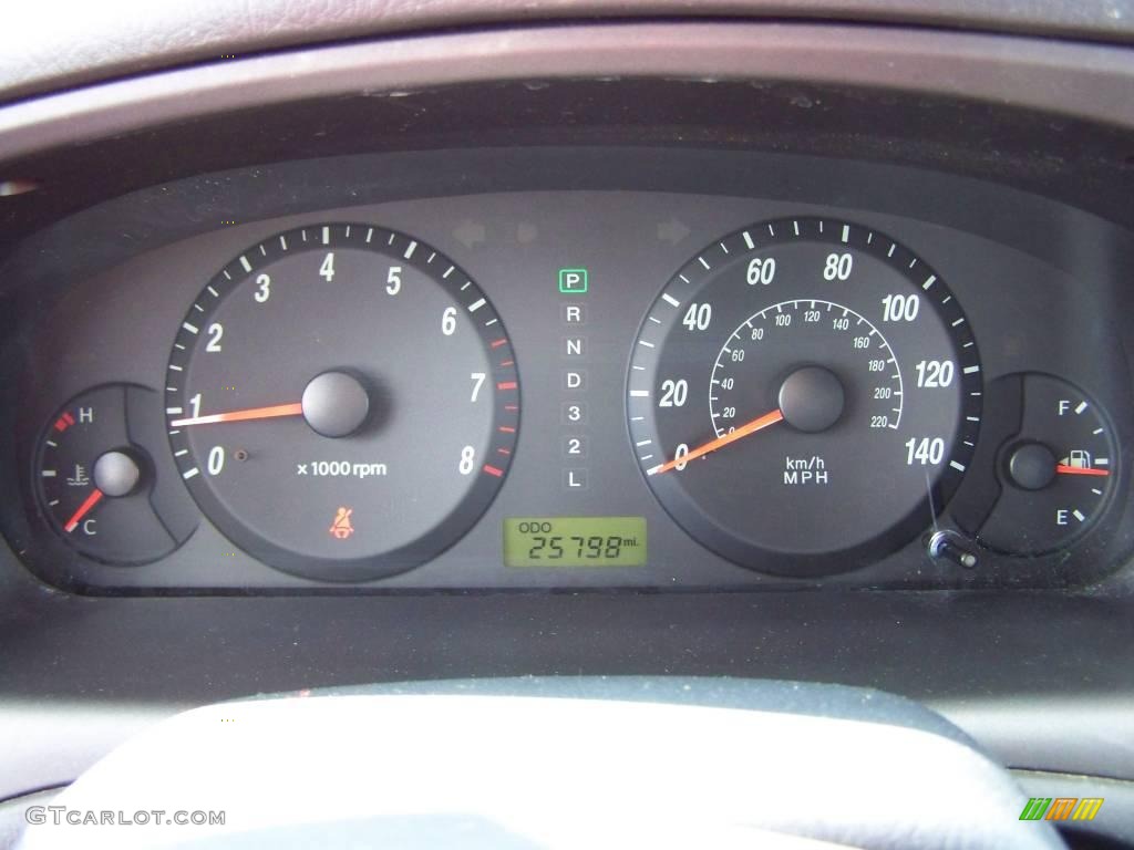 2006 Elantra GLS Sedan - Ebony Black / Gray photo #12