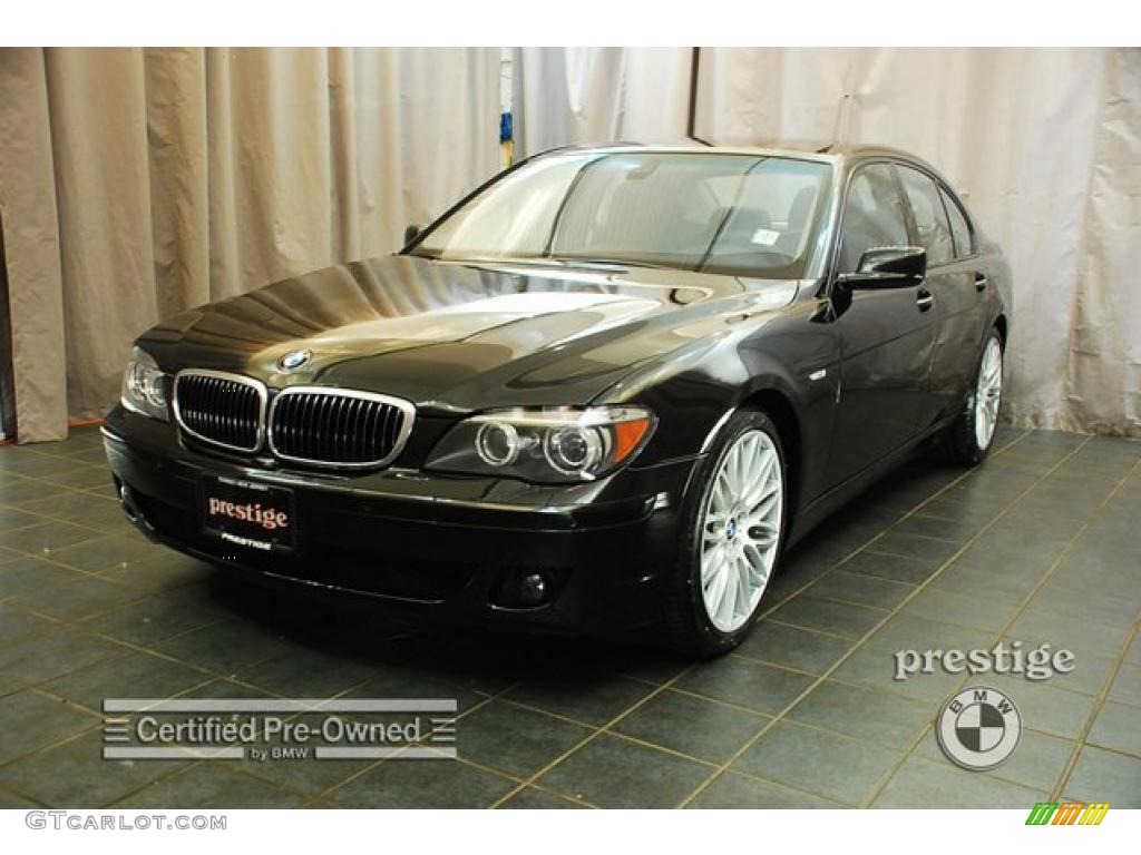 2008 7 Series 750i Sedan - Jet Black / Black photo #1