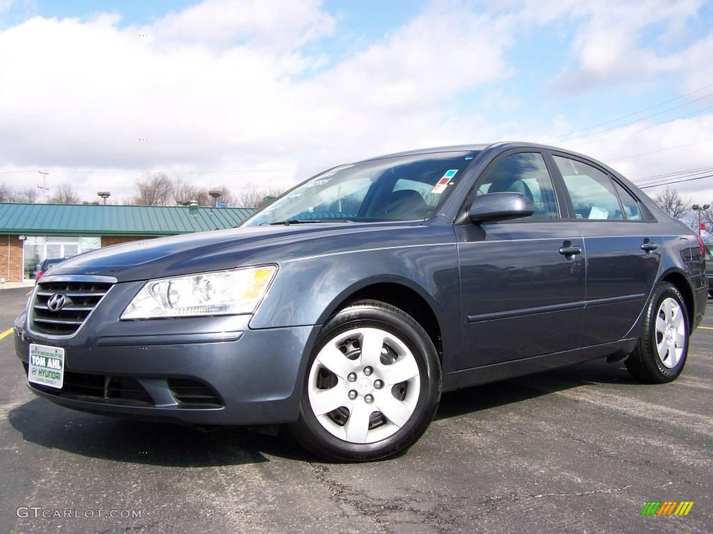 2009 Sonata GLS V6 - Slate Blue / Gray photo #1