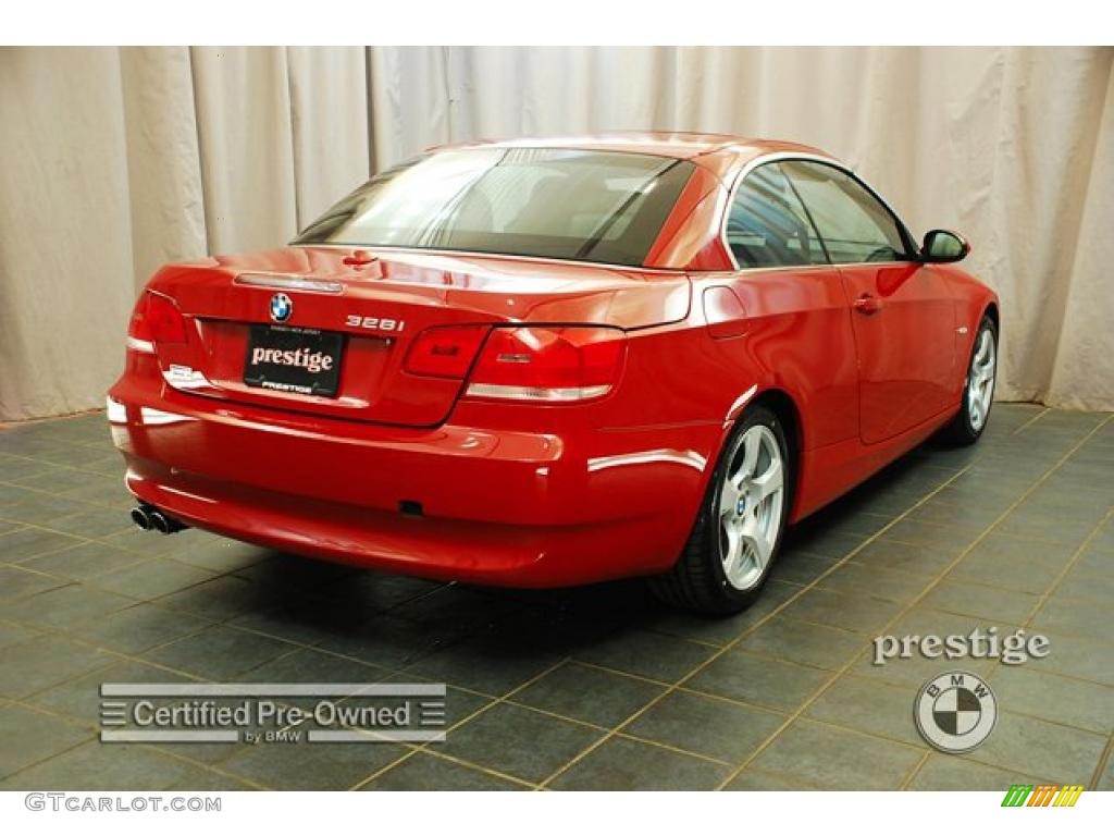 2007 3 Series 328i Convertible - Crimson Red / Black photo #2