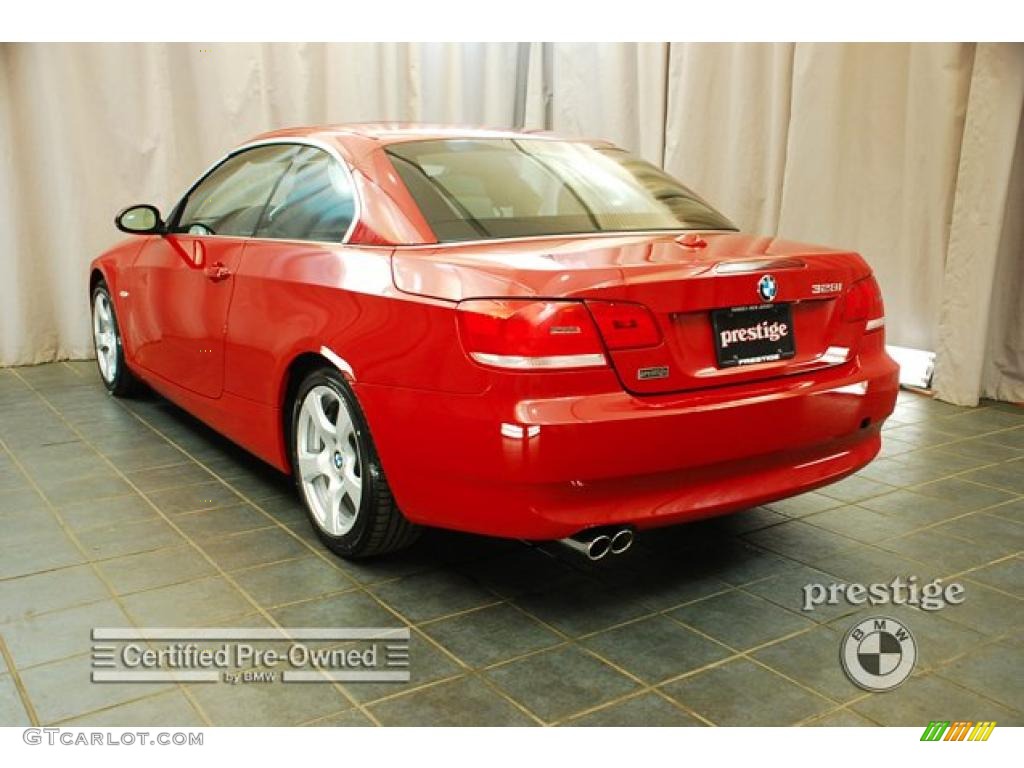 2007 3 Series 328i Convertible - Crimson Red / Black photo #4