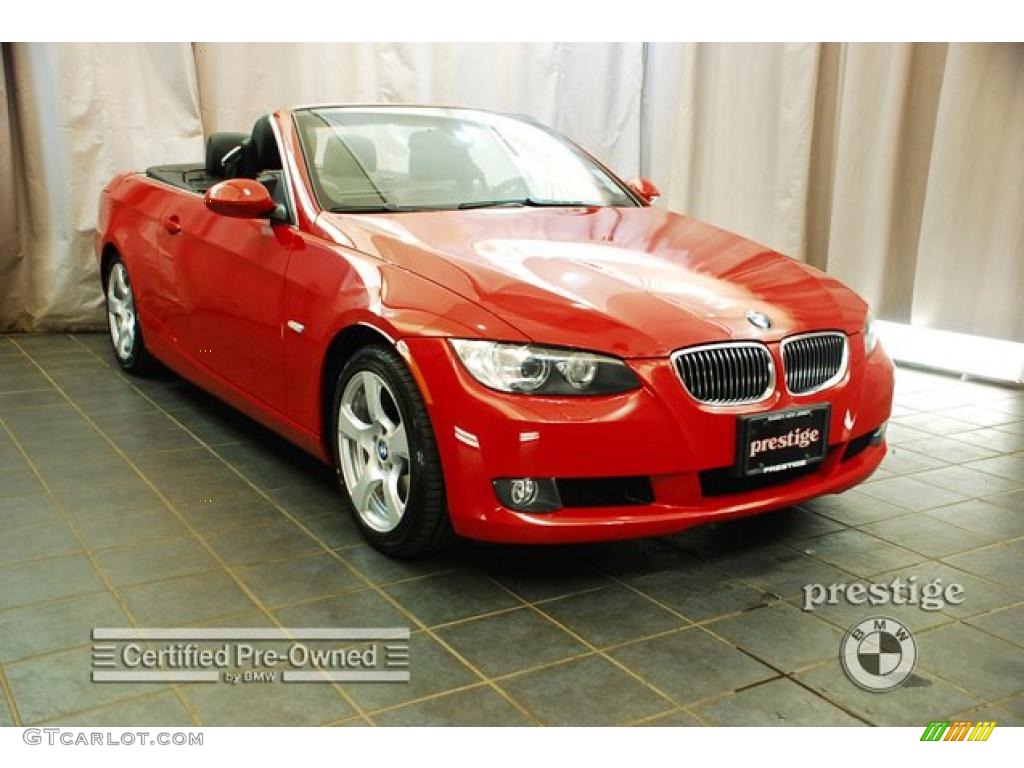 2007 3 Series 328i Convertible - Crimson Red / Black photo #7