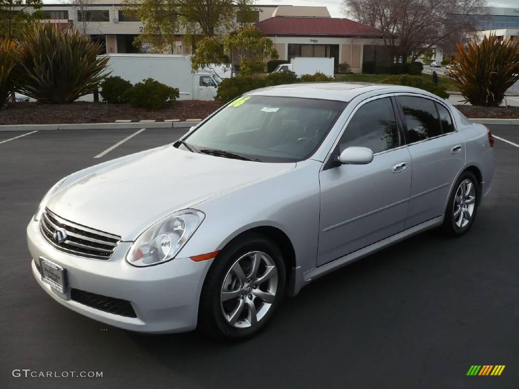 2006 G 35 Sedan - Liquid Platinum Metallic / Graphite photo #3