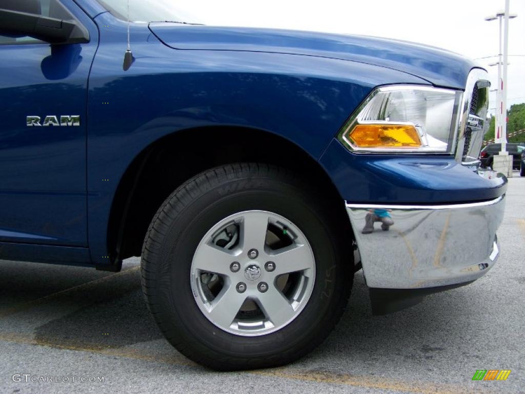 2010 Ram 1500 SLT Quad Cab 4x4 - Deep Water Blue Pearl / Dark Slate/Medium Graystone photo #6