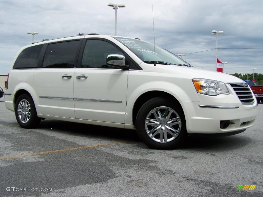 2008 Town & Country Limited - Stone White / Medium Pebble Beige/Cream photo #1