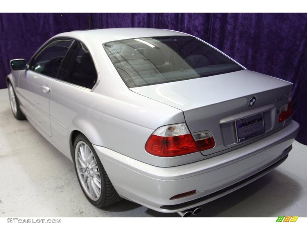 2003 3 Series 330i Coupe - Titanium Silver Metallic / Grey photo #9