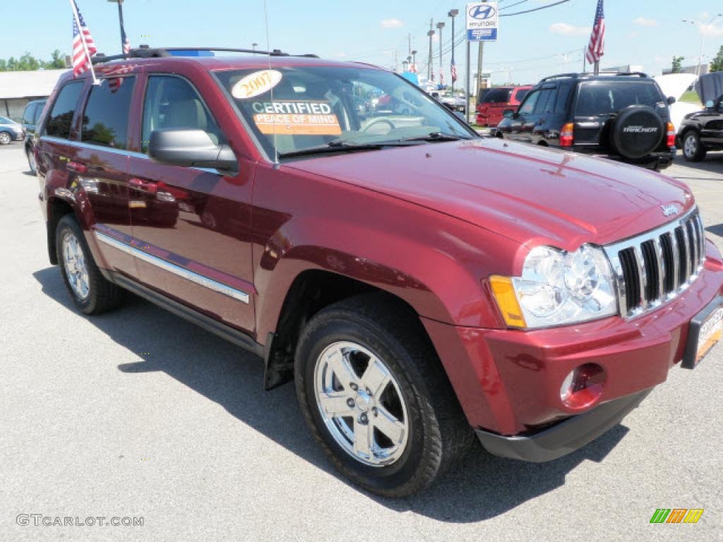 2007 Grand Cherokee Limited 4x4 - Red Rock Crystal Pearl / Medium Slate Gray photo #1