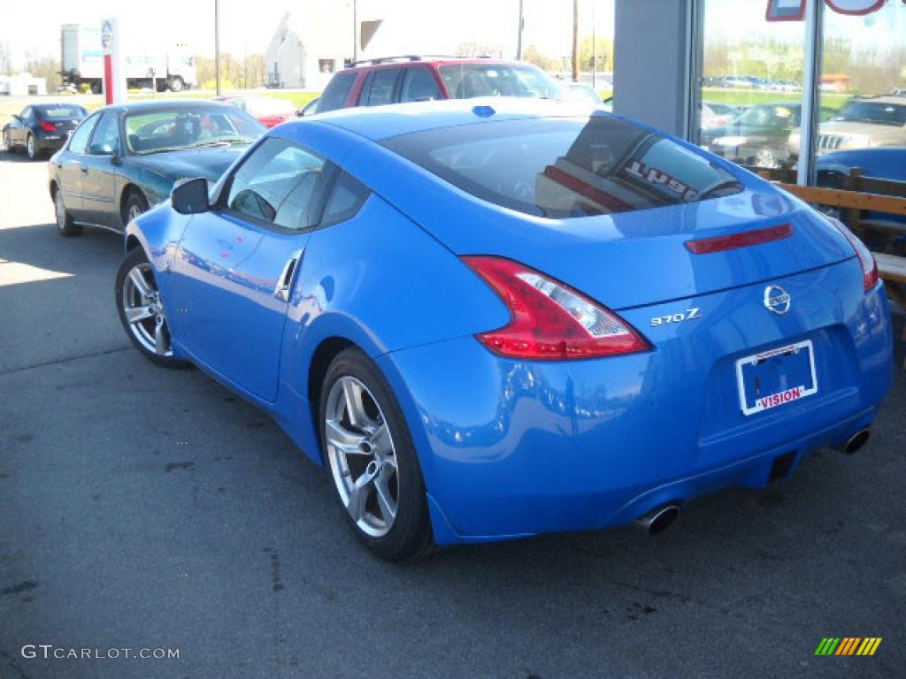 2009 370Z Touring Coupe - Monterey Blue / Persimmon Leather photo #4