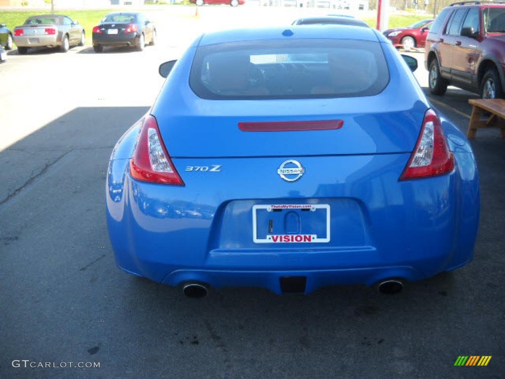 2009 370Z Touring Coupe - Monterey Blue / Persimmon Leather photo #5