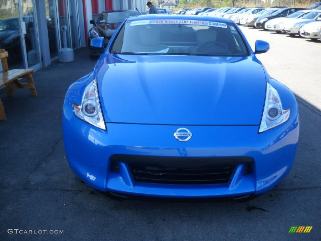 2009 370Z Sport Touring Coupe - Monterey Blue / Gray Leather photo #2