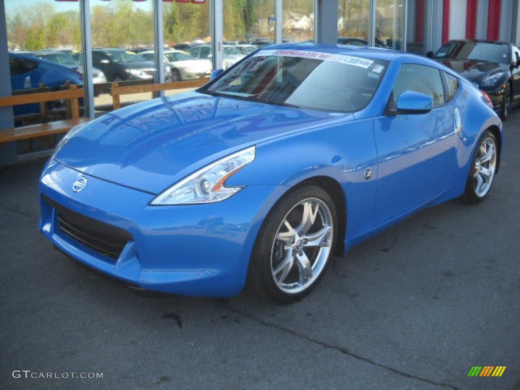 2009 370Z Sport Touring Coupe - Monterey Blue / Gray Leather photo #3