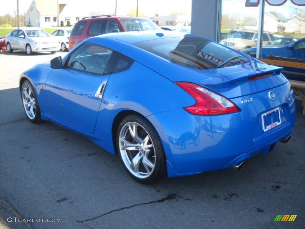2009 370Z Sport Touring Coupe - Monterey Blue / Gray Leather photo #4