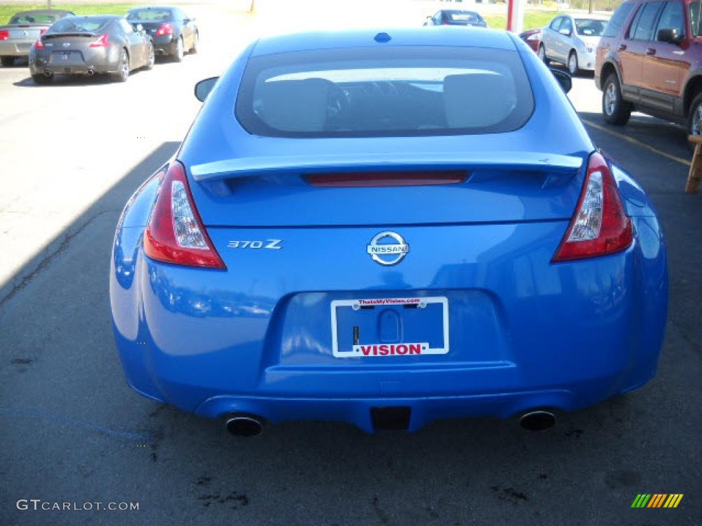 2009 370Z Sport Touring Coupe - Monterey Blue / Gray Leather photo #5