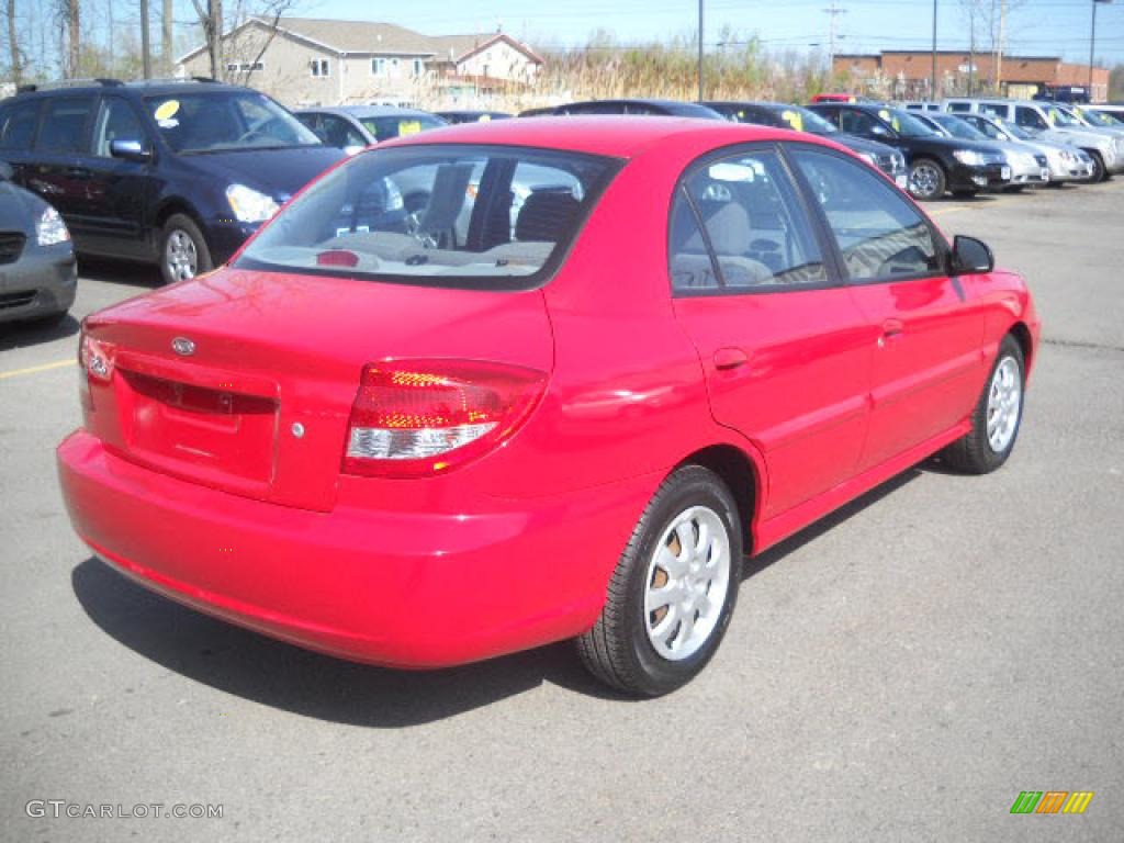 2003 Rio Sedan - Classic Red / Gray photo #3