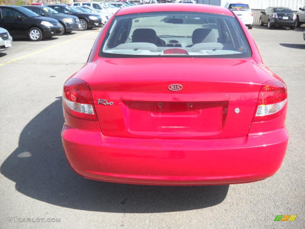 2003 Rio Sedan - Classic Red / Gray photo #4