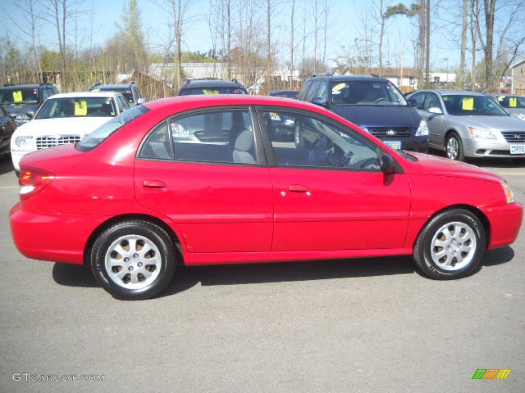 2003 Rio Sedan - Classic Red / Gray photo #5