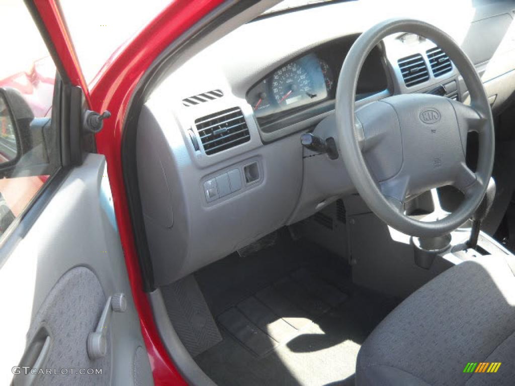 2003 Rio Sedan - Classic Red / Gray photo #6