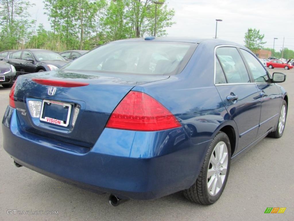 2006 Accord EX-L V6 Sedan - Sapphire Blue Pearl / Black photo #2