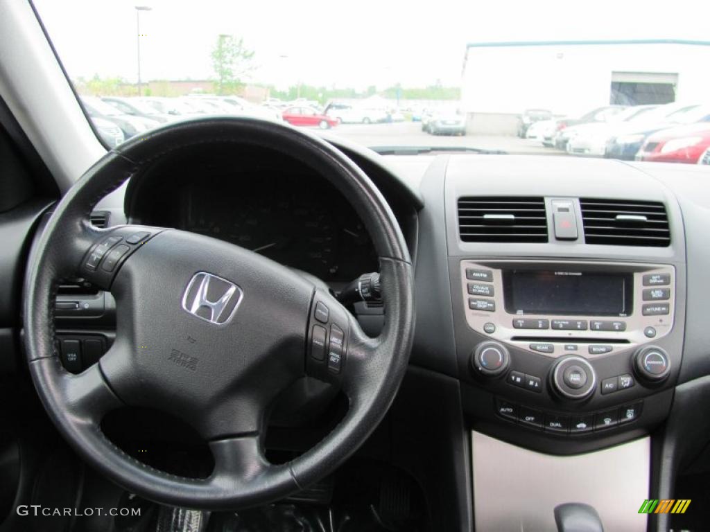 2006 Accord EX-L V6 Sedan - Sapphire Blue Pearl / Black photo #4