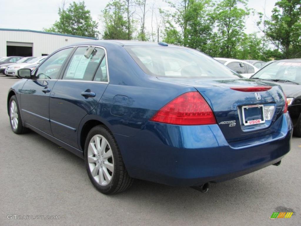 2006 Accord EX-L V6 Sedan - Sapphire Blue Pearl / Black photo #13