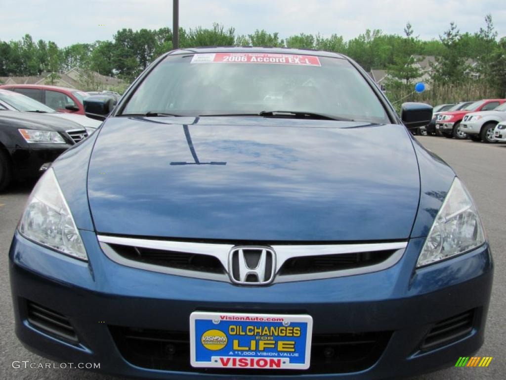 2006 Accord EX-L V6 Sedan - Sapphire Blue Pearl / Black photo #16