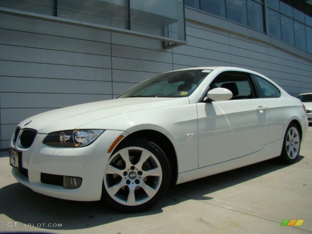 2007 3 Series 328xi Coupe - Alpine White / Black photo #1