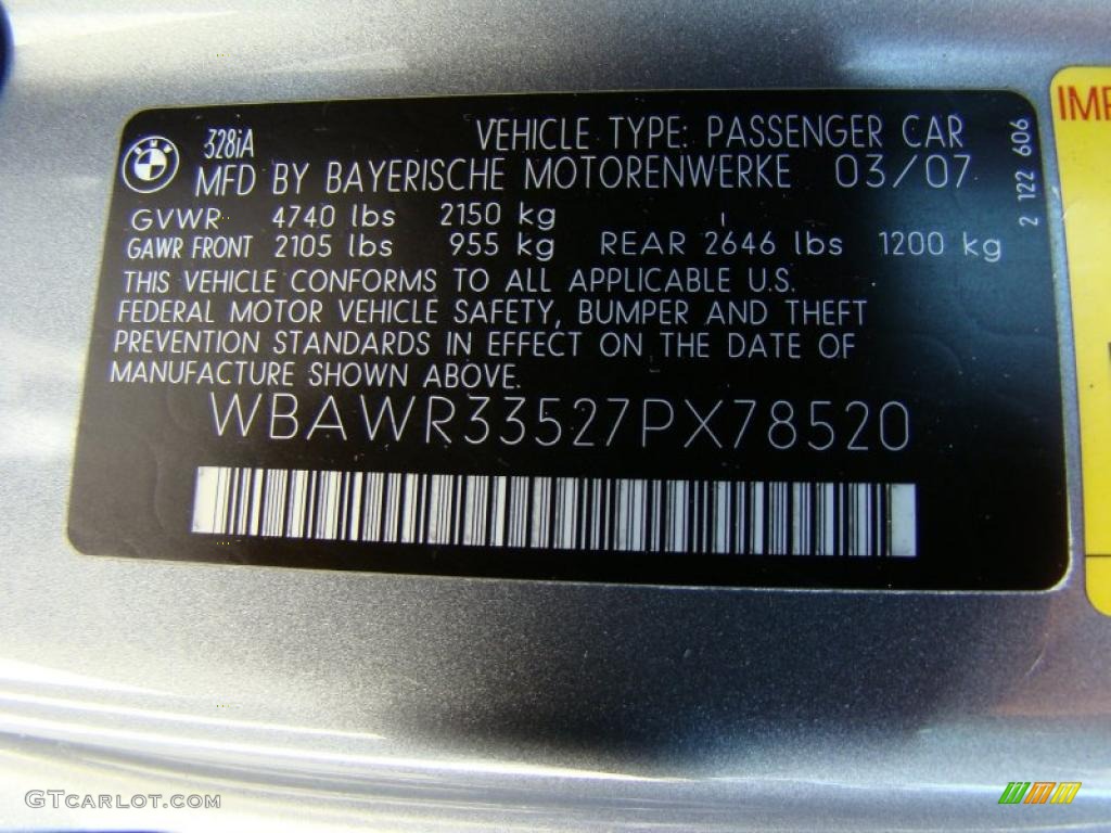 2007 3 Series 328i Convertible - Sparkling Graphite Metallic / Grey photo #16