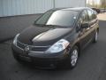 2009 Super Black Nissan Versa 1.8 SL Hatchback  photo #2