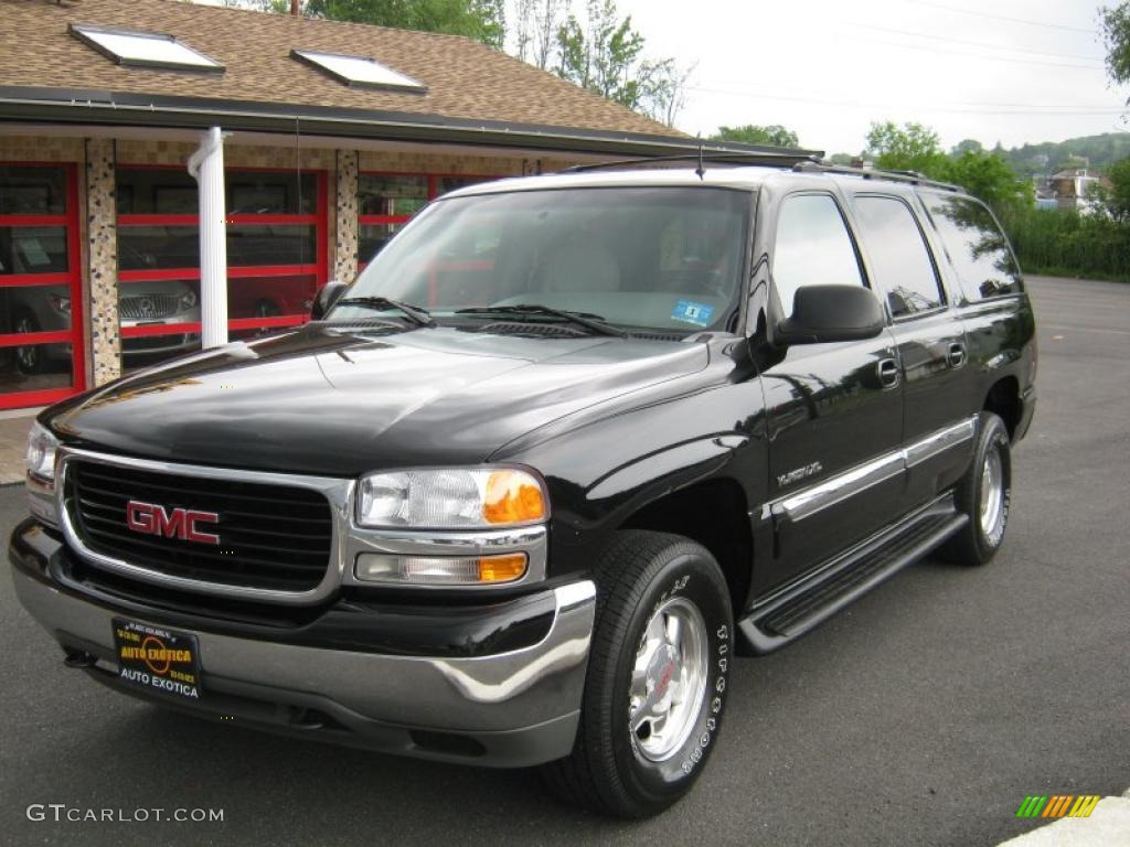 2002 Yukon XL SLT 4x4 - Onyx Black / Neutral/Shale photo #1