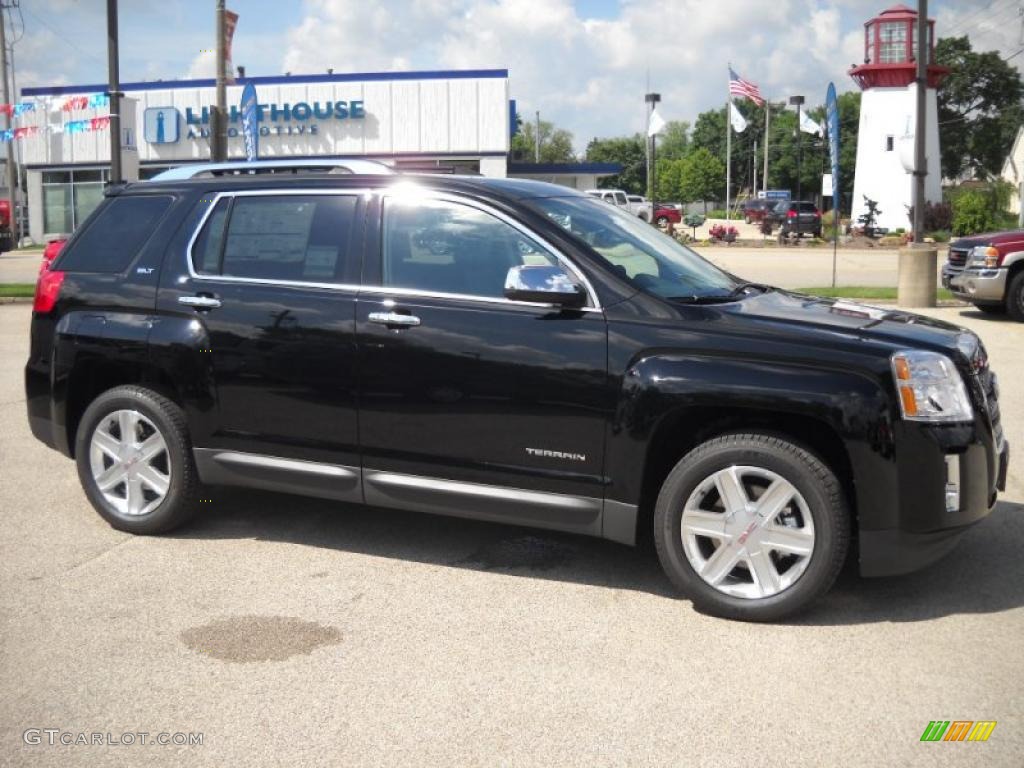 2010 Terrain SLT AWD - Onyx Black / Jet Black photo #1