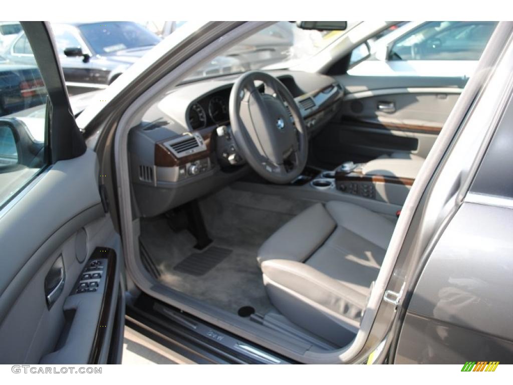 2008 7 Series 750Li Sedan - Titanium Grey Metallic / Flannel Grey photo #2