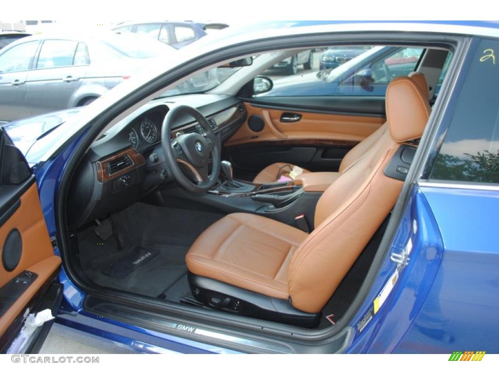 2007 3 Series 328i Coupe - Montego Blue Metallic / Saddle Brown/Black photo #2