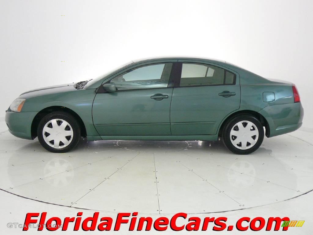 2004 Galant ES - Machine Green Metallic / Creme photo #3