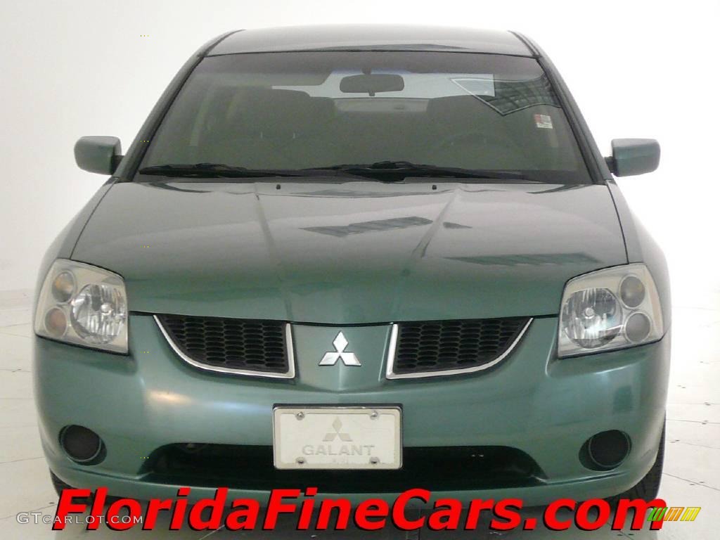 2004 Galant ES - Machine Green Metallic / Creme photo #5