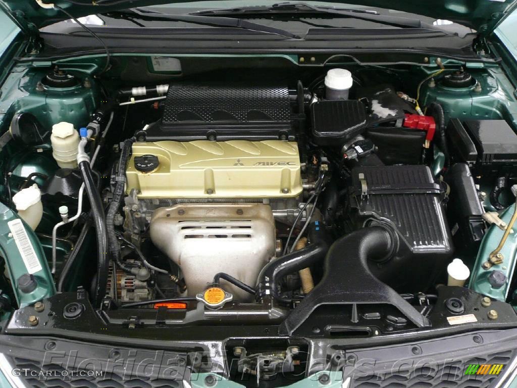 2004 Galant ES - Machine Green Metallic / Creme photo #9