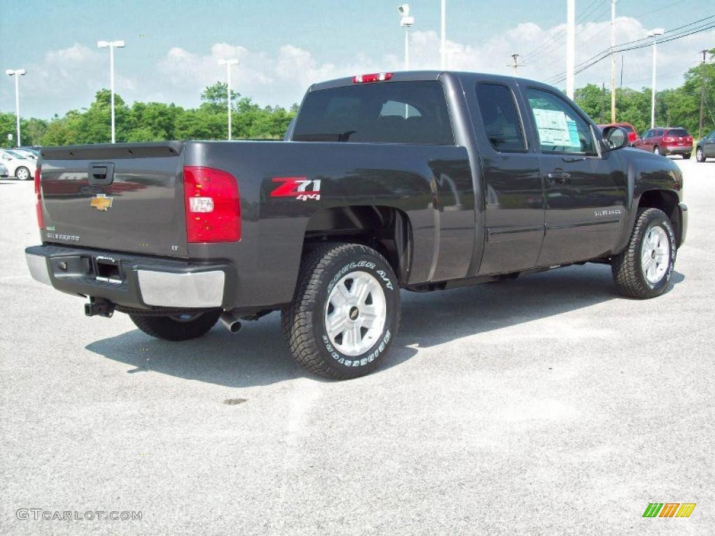 2010 Silverado 1500 LT Extended Cab 4x4 - Taupe Gray Metallic / Dark Titanium photo #3