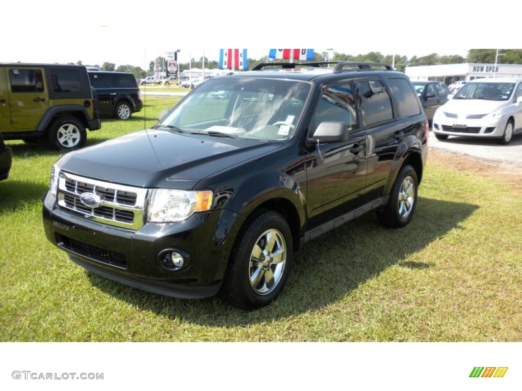 2009 Escape XLT V6 - Black Pearl Slate Metallic / Stone photo #1