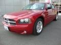 2007 Inferno Red Crystal Pearl Dodge Charger SXT  photo #1