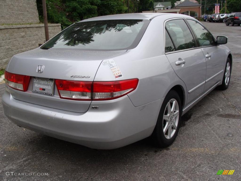 2003 Accord EX V6 Sedan - Satin Silver Metallic / Black photo #8