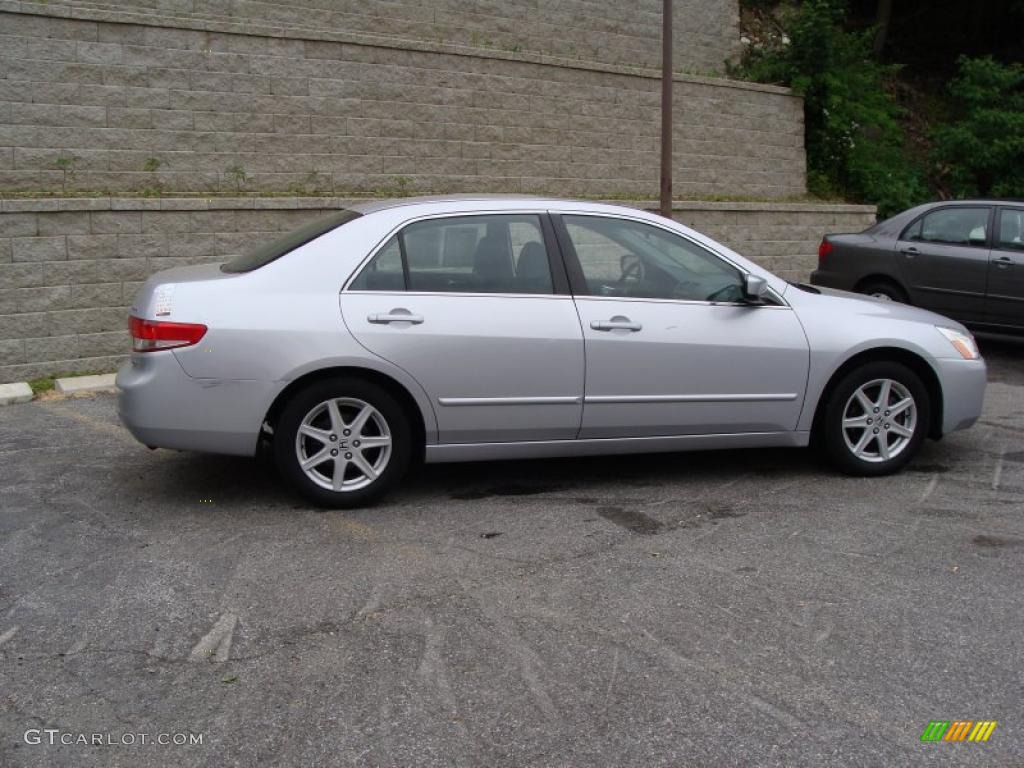 2003 Accord EX V6 Sedan - Satin Silver Metallic / Black photo #9