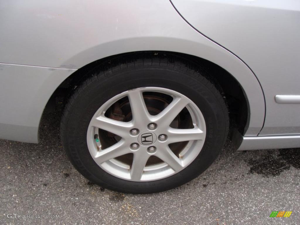 2003 Accord EX V6 Sedan - Satin Silver Metallic / Black photo #11