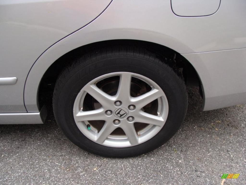 2003 Accord EX V6 Sedan - Satin Silver Metallic / Black photo #12