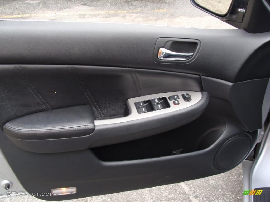 2003 Accord EX V6 Sedan - Satin Silver Metallic / Black photo #15
