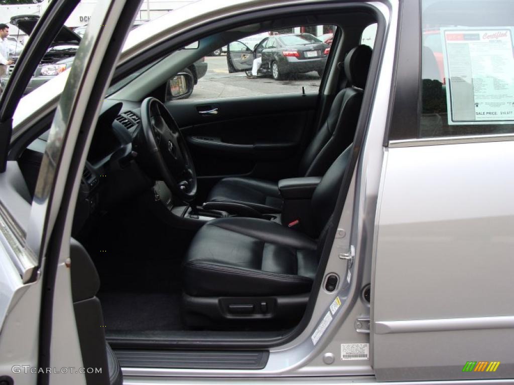 2003 Accord EX V6 Sedan - Satin Silver Metallic / Black photo #17