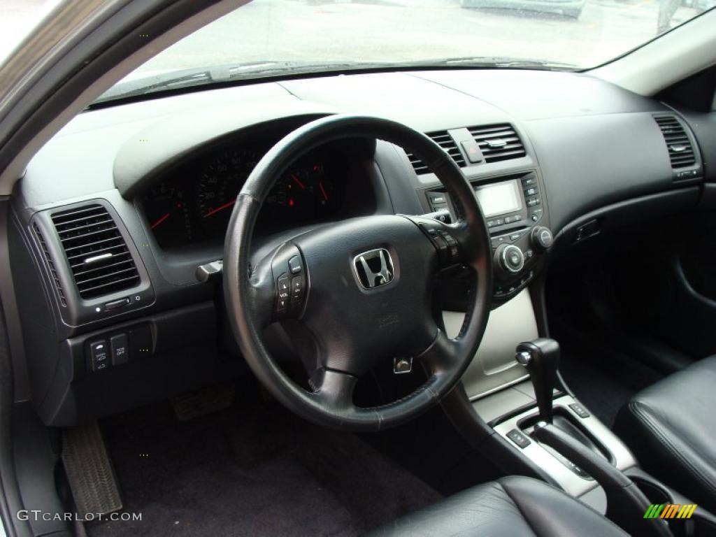 2003 Accord EX V6 Sedan - Satin Silver Metallic / Black photo #24