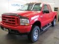 2004 Red Ford F350 Super Duty XLT SuperCab 4x4  photo #1